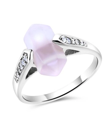 Rose Quartz Silver Ring NSR-2175